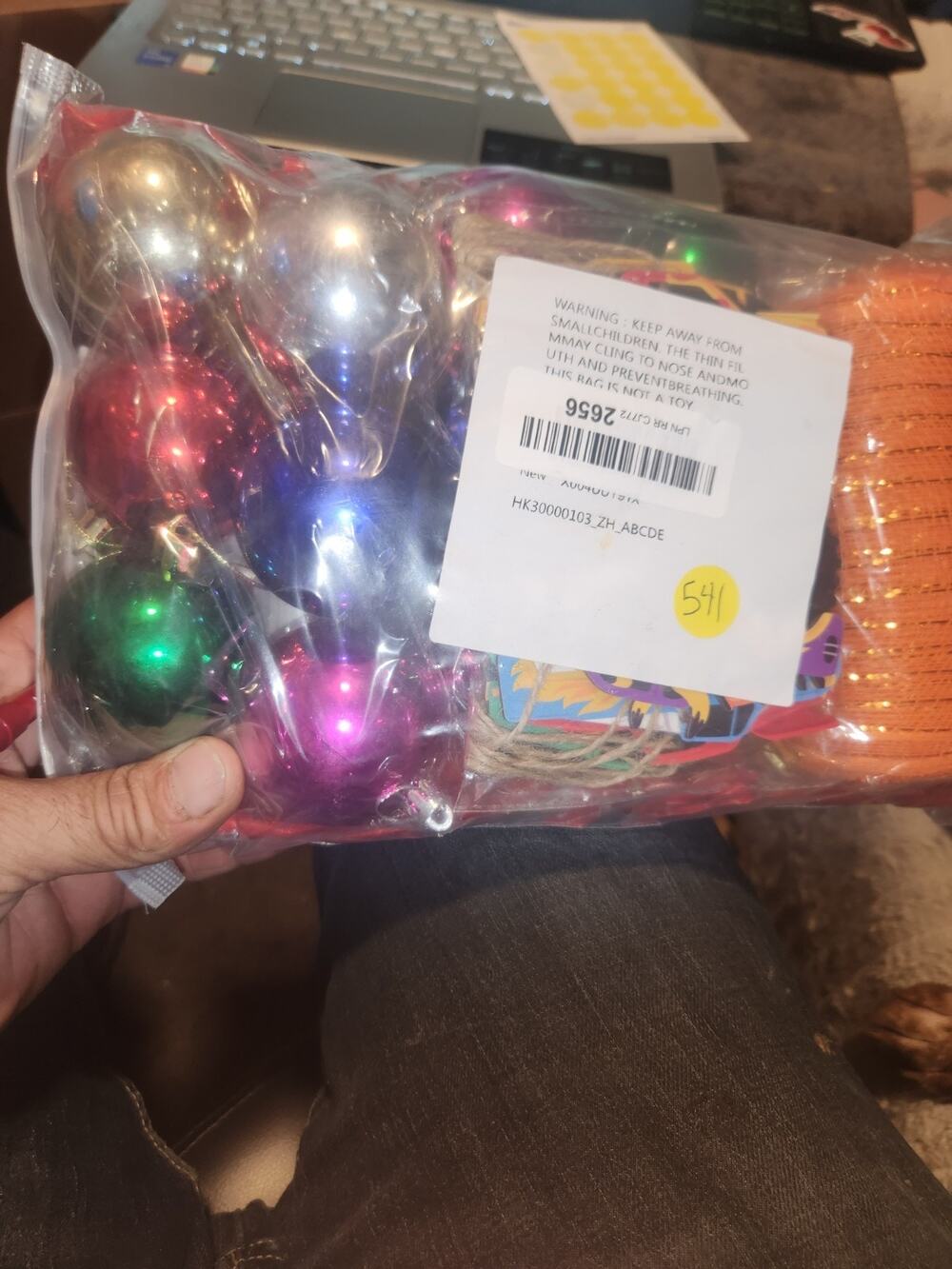 Meiosuns Christmas Decorations Goodie Bag Assorted Festive Favors and...